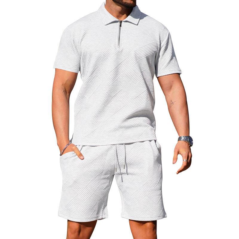 Polo et short texturés pour homme