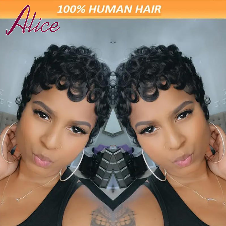 Perruque en cheveux humains
