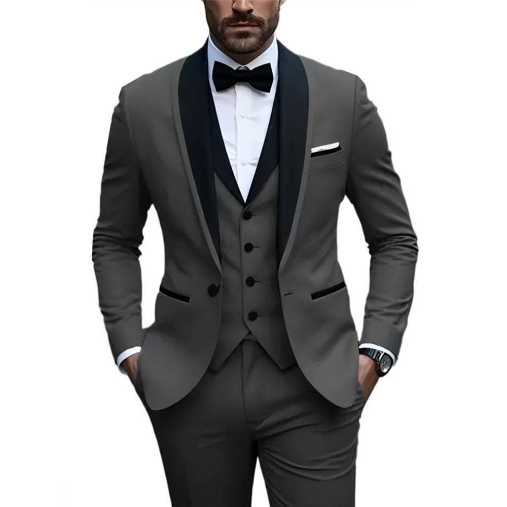 Costume slim pour homme, style business décontracté