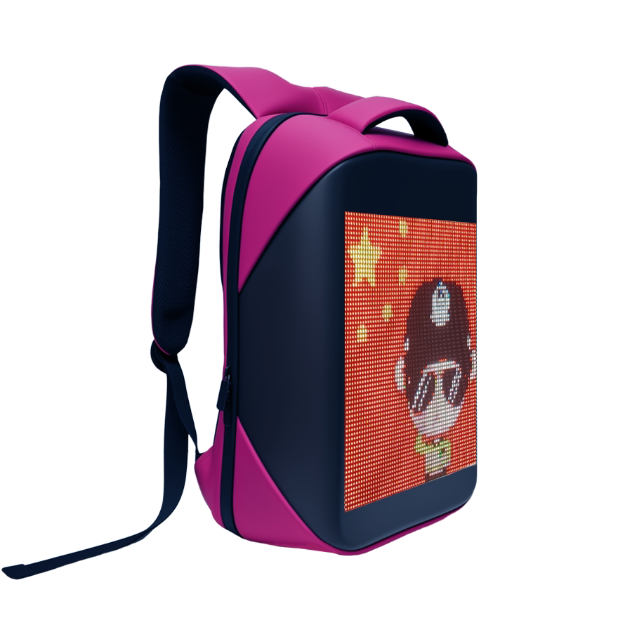 Sac à dos avec écran LED en couleur