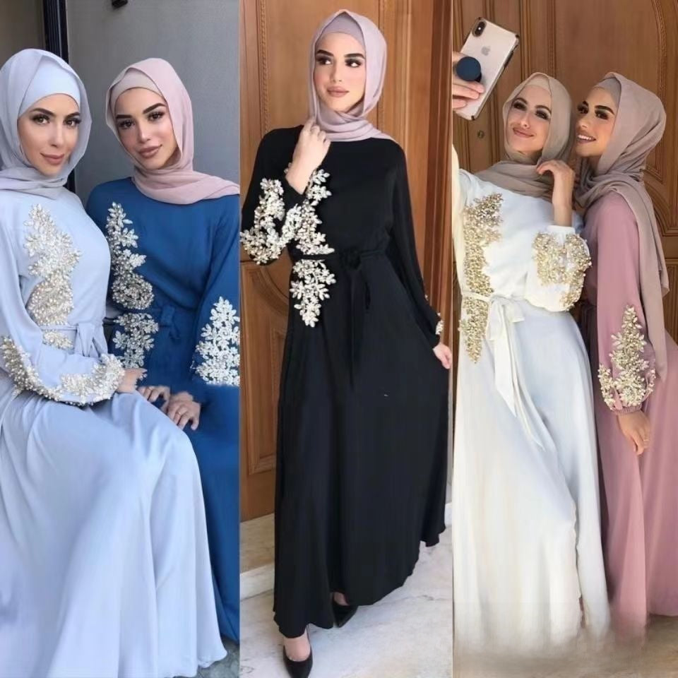Robe Abaya à Manches Longues pour Femmes