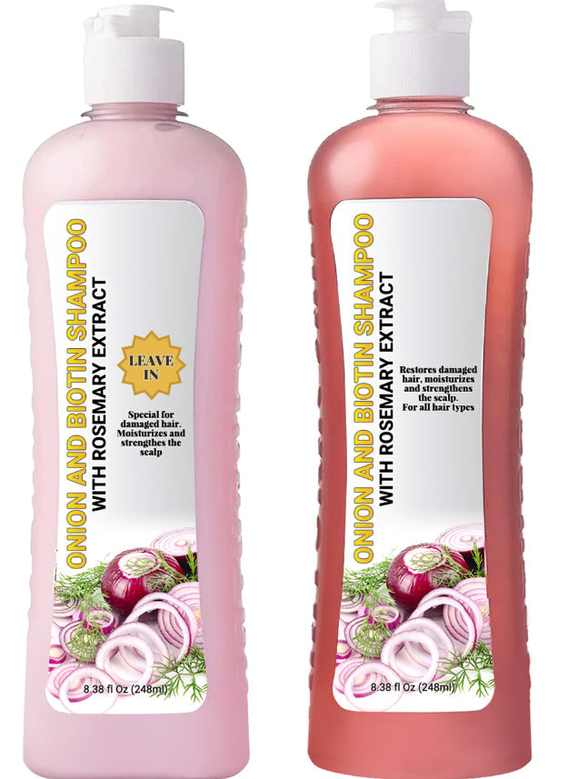 Shampooing à la Biotine d’Oignon et Ensemble de Soins Capillaires