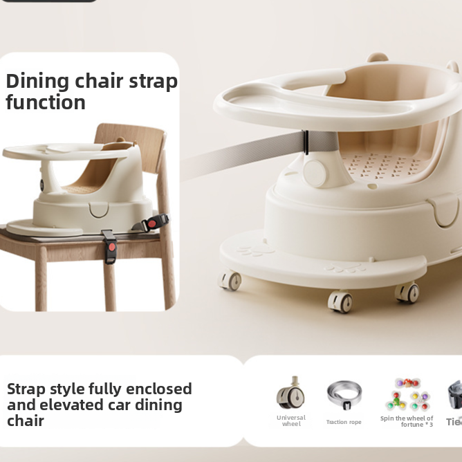 Chaise d'apprentissage pour le bain des nourrissons avec base antidérapante