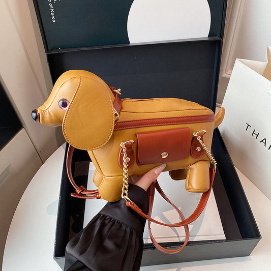 Sac bandoulière mignon en forme de chiot