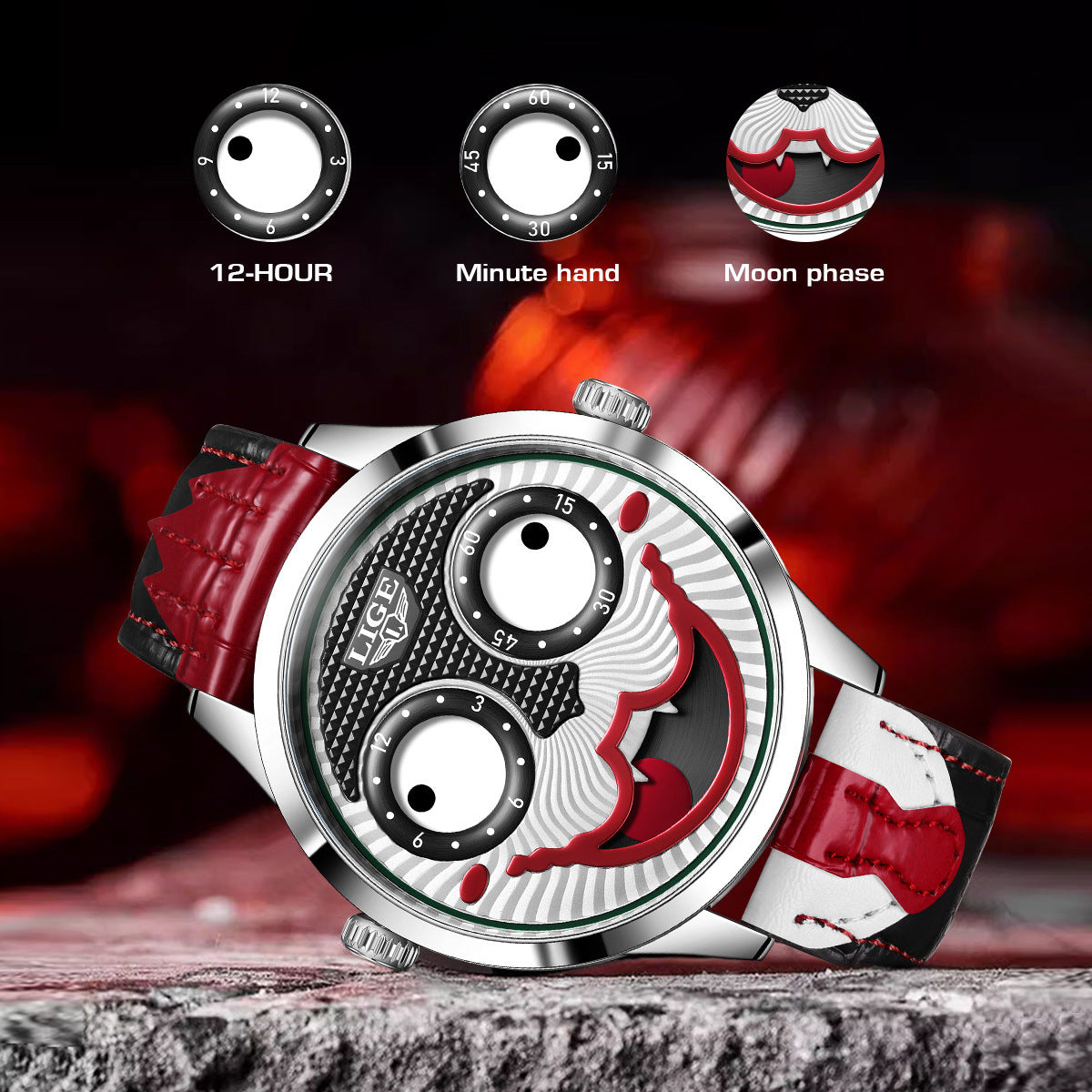 Montre quartz étanche