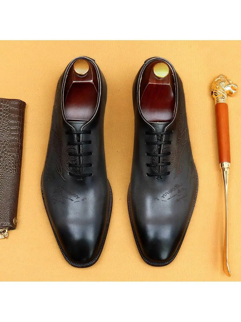 Chaussures habillées Oxford en cuir pour homme