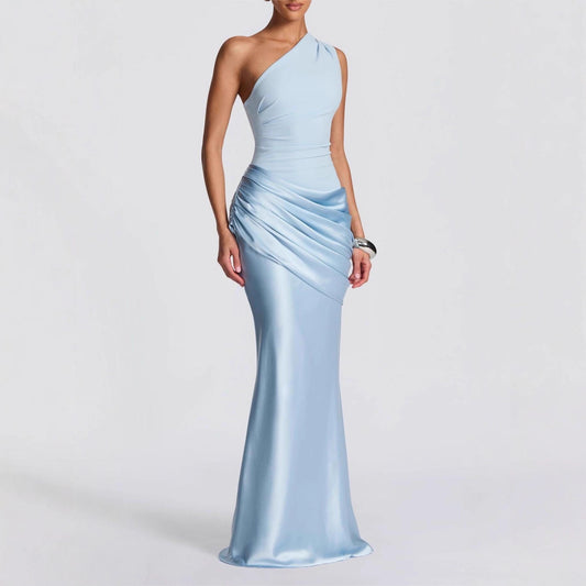 Robe ajustée rétro drapée