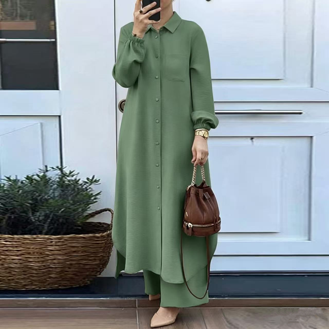 Ensemble chemise et pantalon pour femmes
