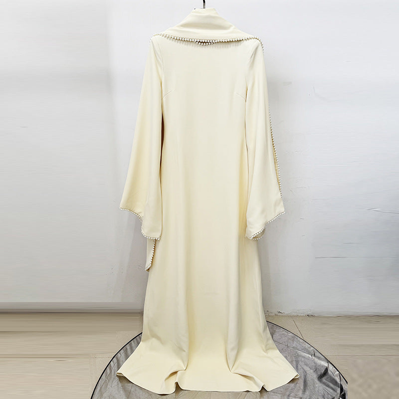 Robe Évasée à Manches Longues Élégante
