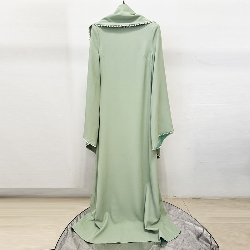 Robe Évasée à Manches Longues Élégante