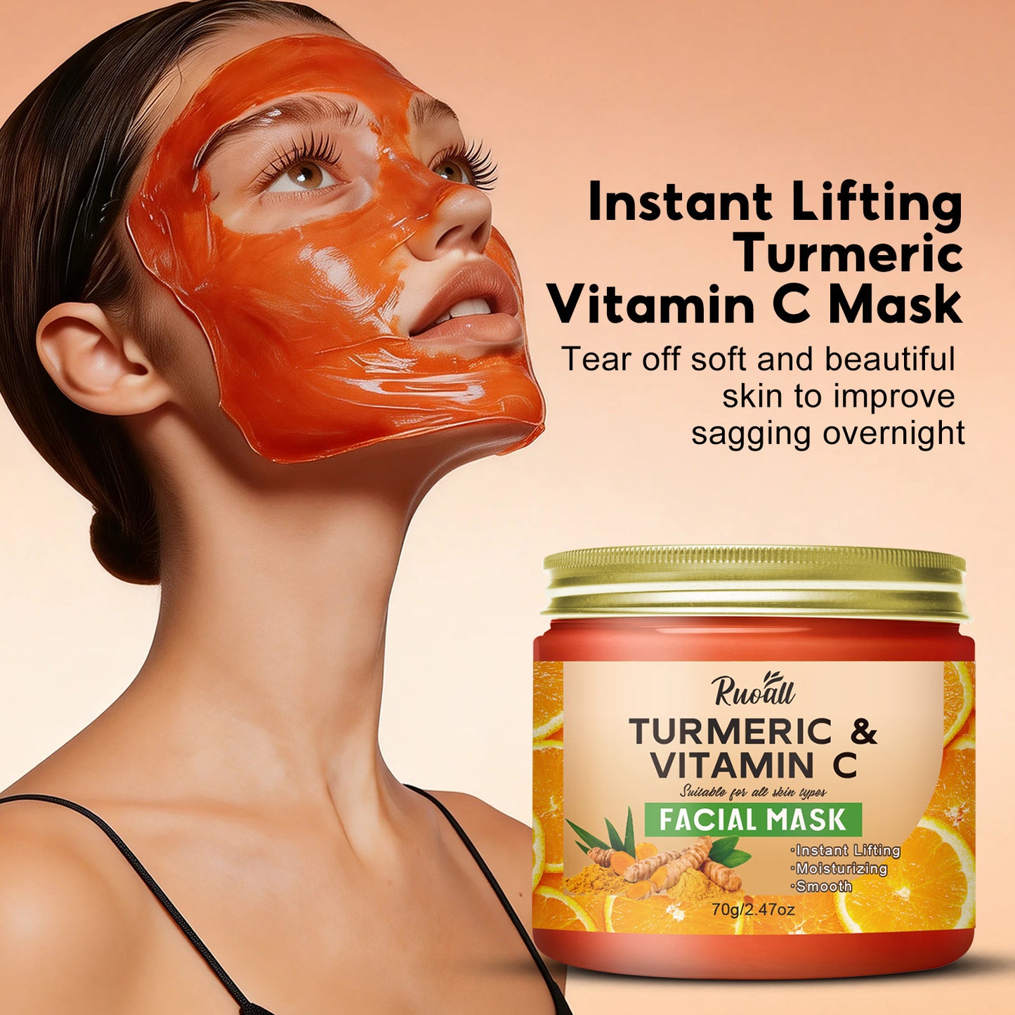 Masque visage lifting au curcuma et à la vitamine C