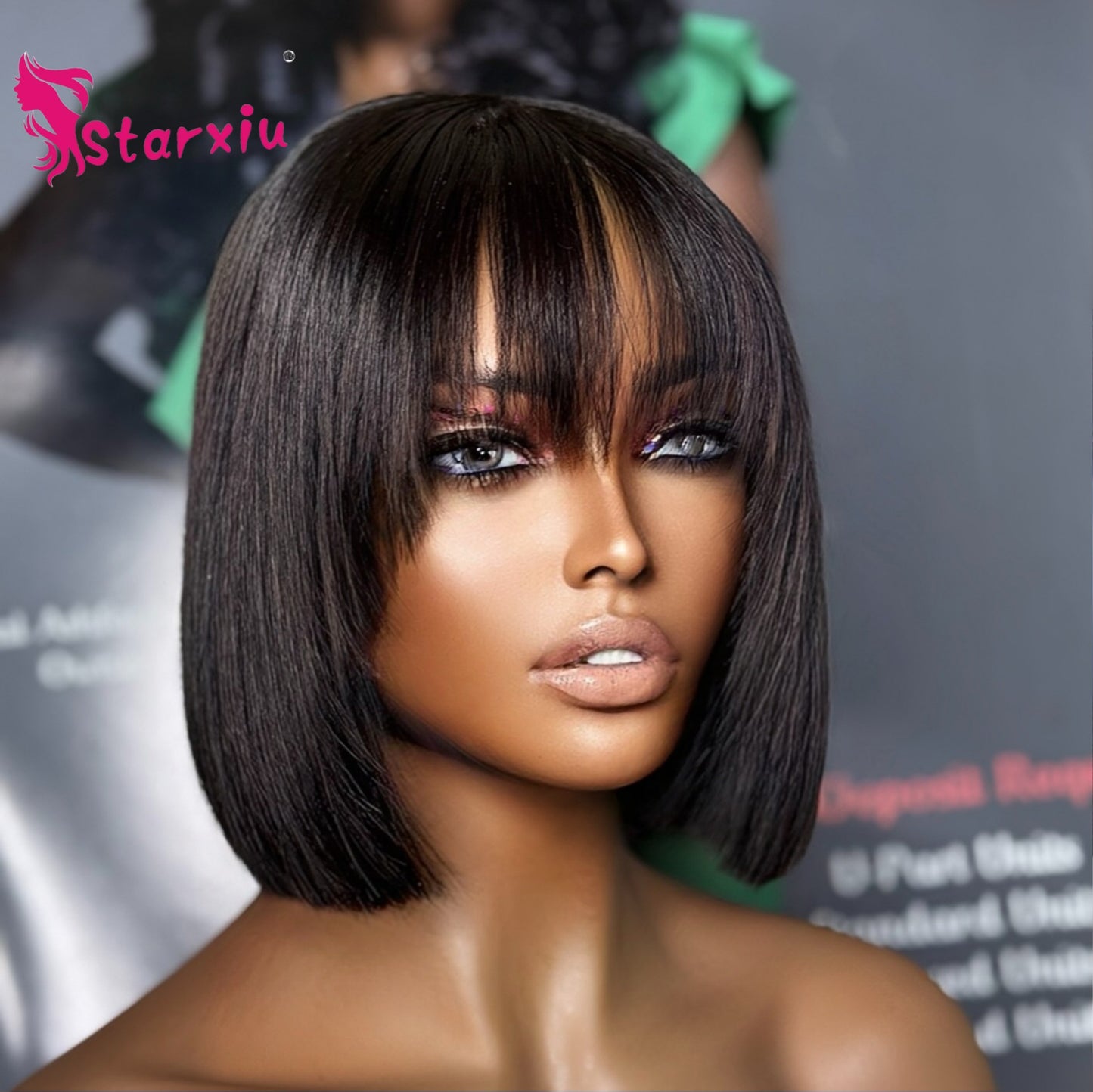 perruque en cheveux humains