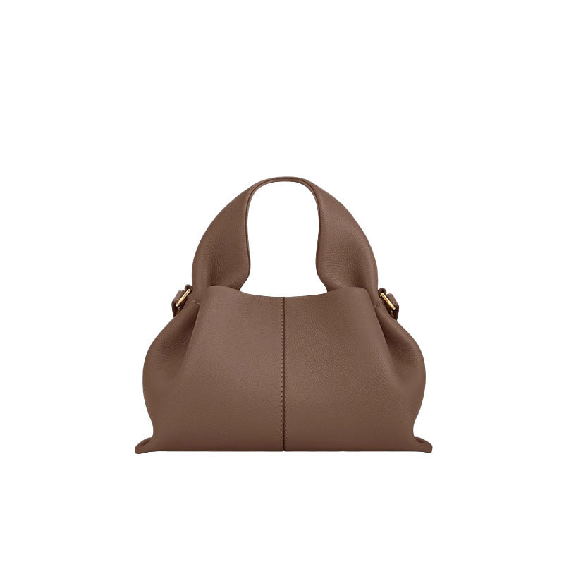 Sac bandoulière en cuir véritable à motif raviolis
