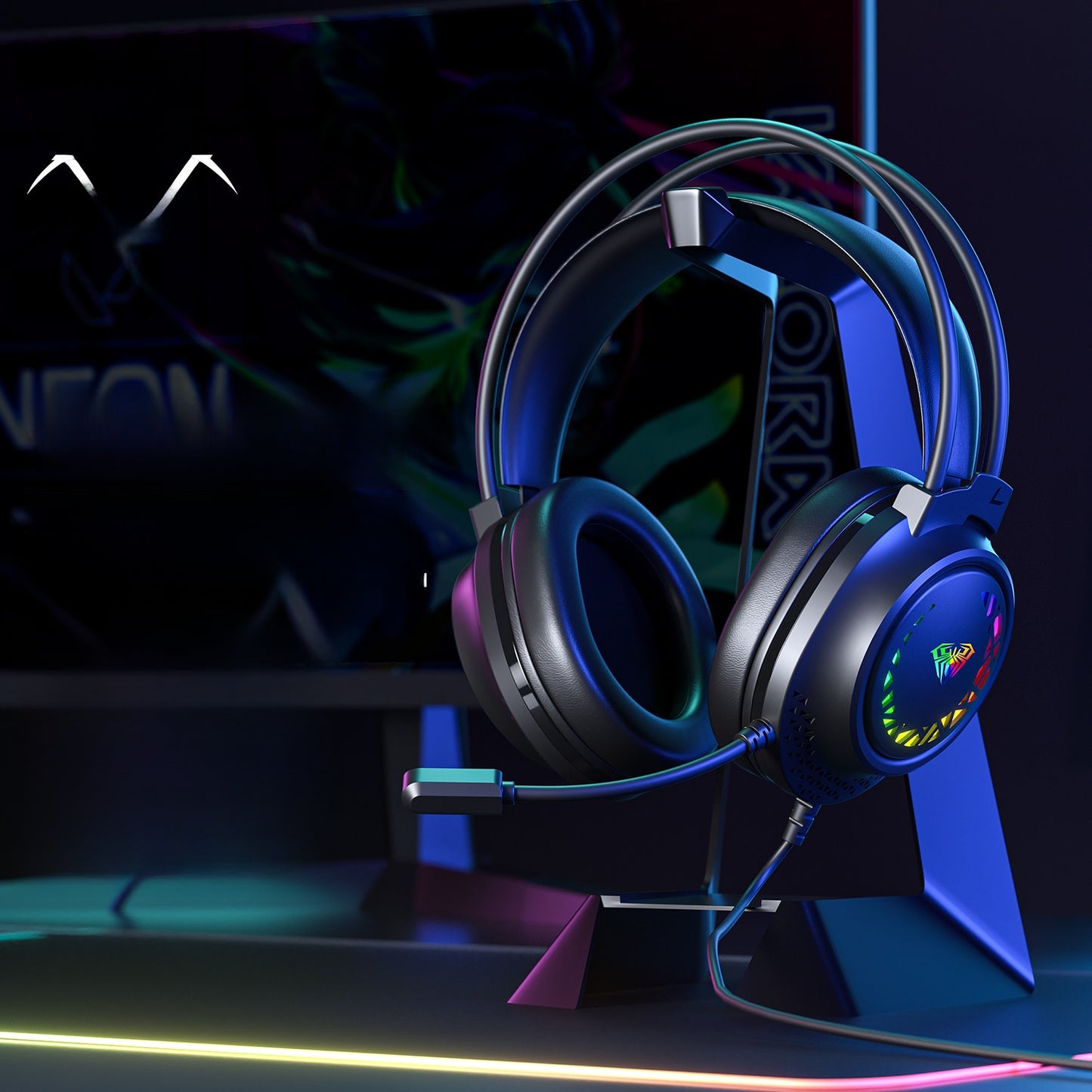 Casque de jeu filaire avec réduction de bruit