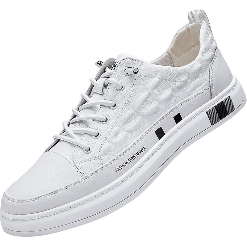 Chaussures blanches en cuir de vache