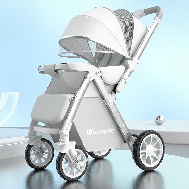 Poussette bébé légère et pliable en deux positions