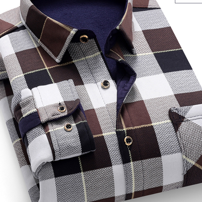 Chemise à carreaux pour homme
