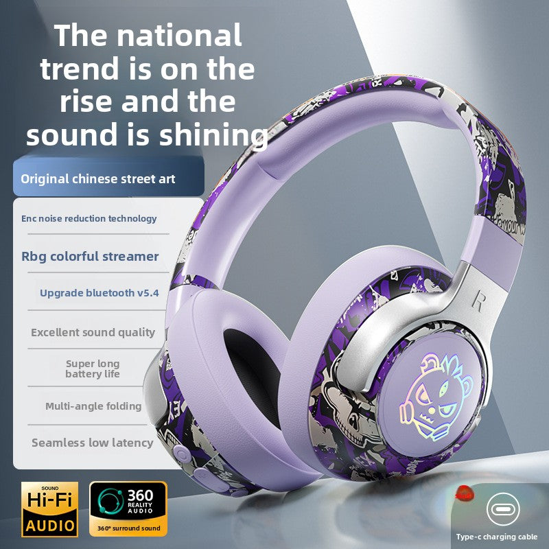 Casque de jeu sans fil avec Bluetooth 5.4