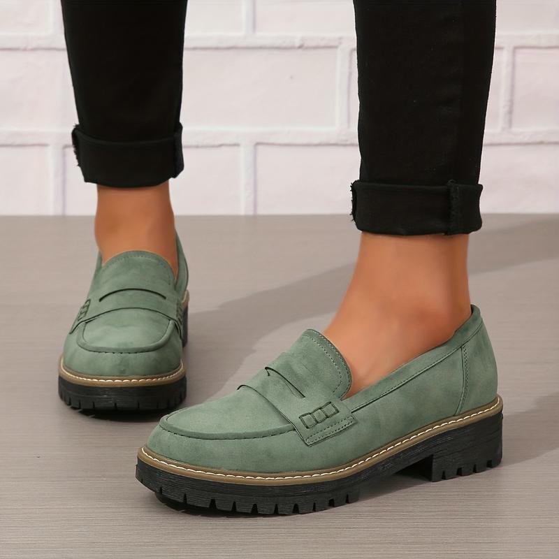 Mocassins rétro épais pour femmes