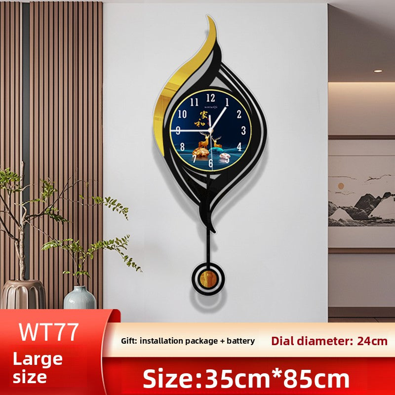 Horloge murale en quartz silencieuse style nordique