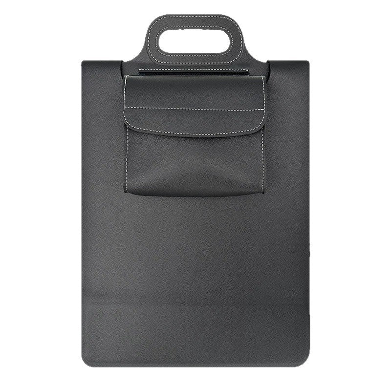 Chargeur sans fil magnétique, housse d'ordinateur portable en cuir, tapis de souris