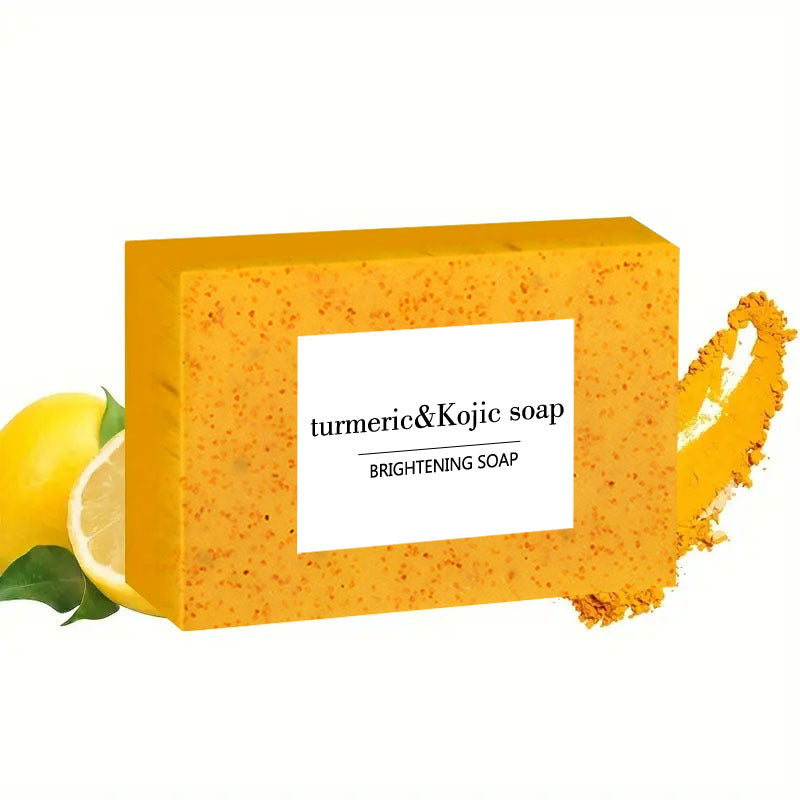 Savon au curcuma, granules de citron, savon à l'acide kojique