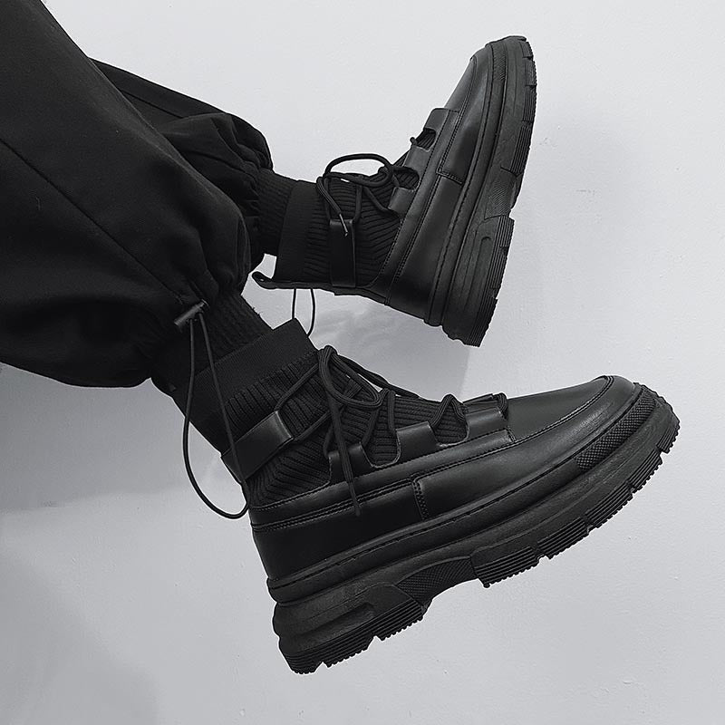 Bottes en cuir pour hommes
