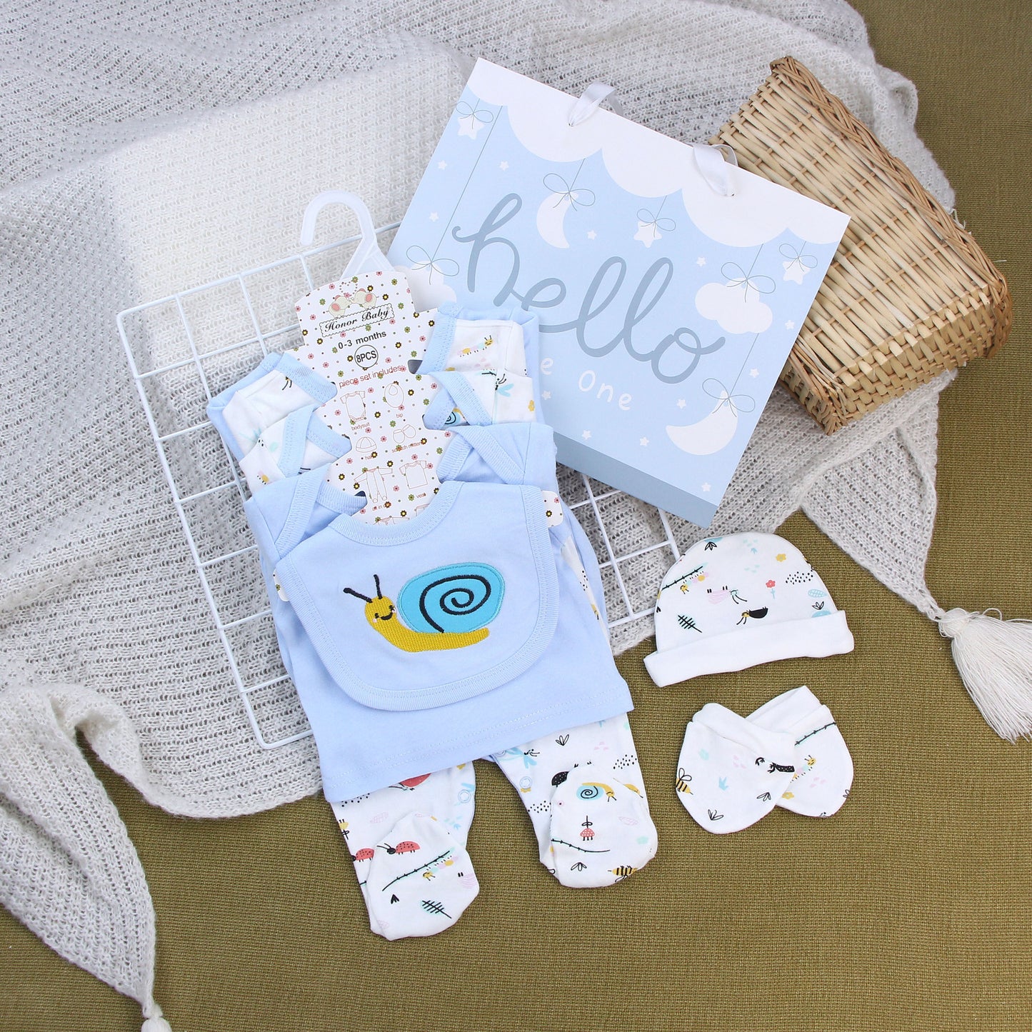Combinaison en coton pour nouveau-né