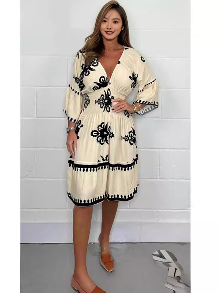 Robe imprimée pour femmes