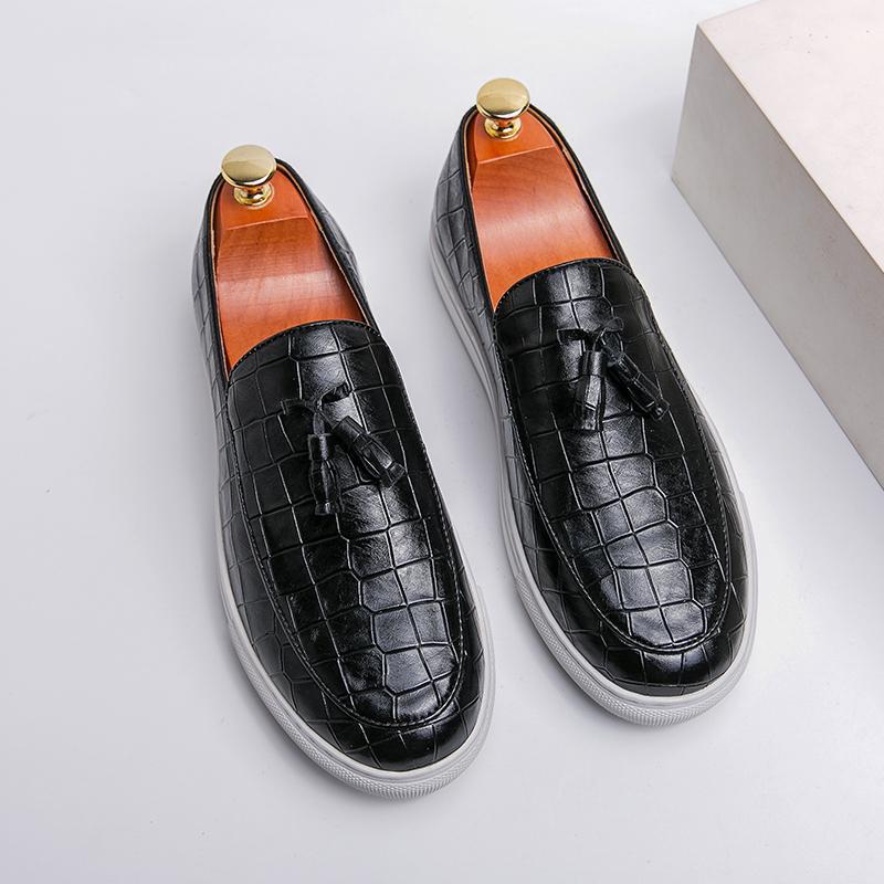 Chaussures en cuir décontractées pour hommes