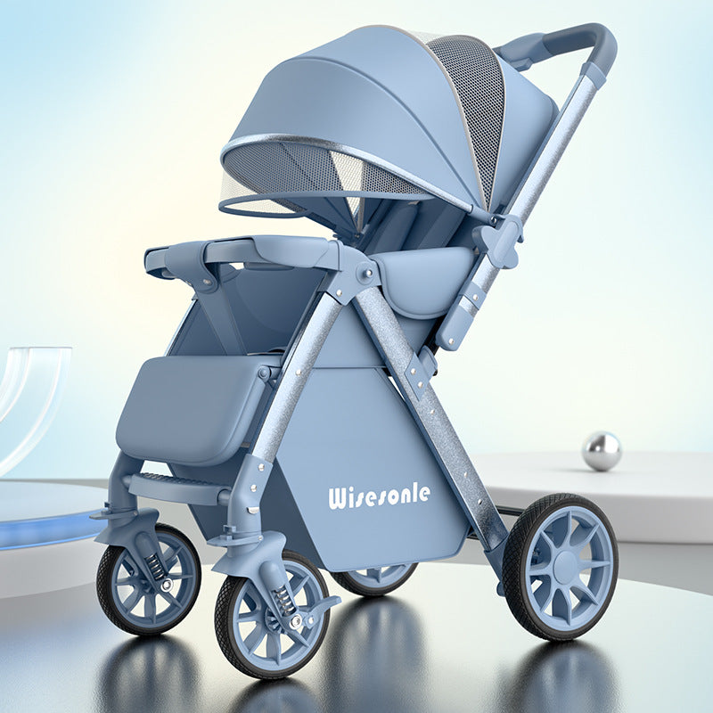 Poussette bébé légère et pliable en deux positions