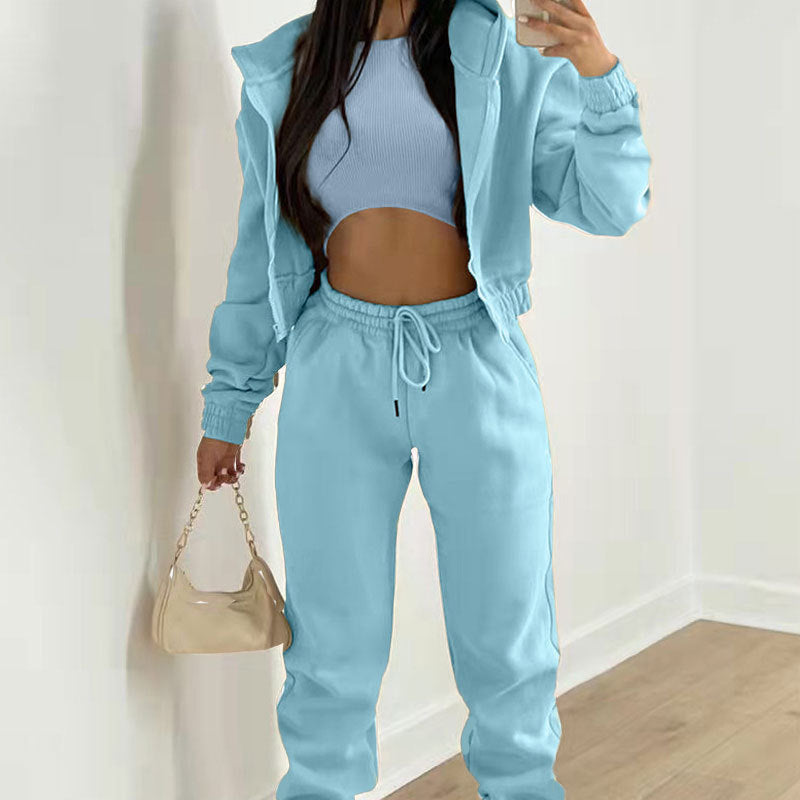 Sweat à capuche et pantalon décontractés pour femmes