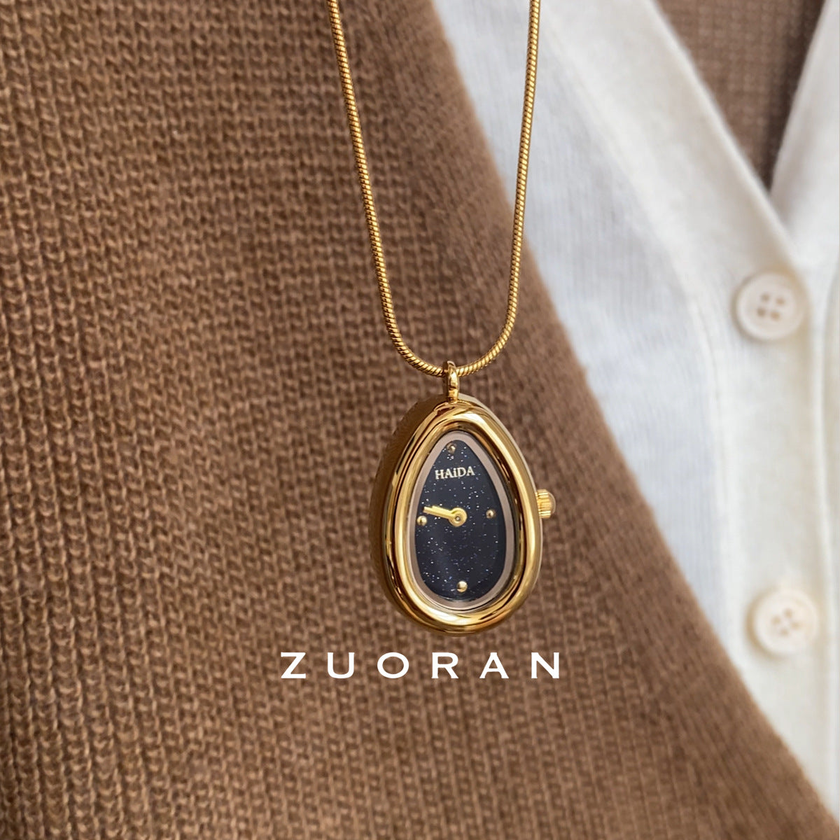 Montre pour femme ZUORAN Design Goutte d'eau de lumière stellaire