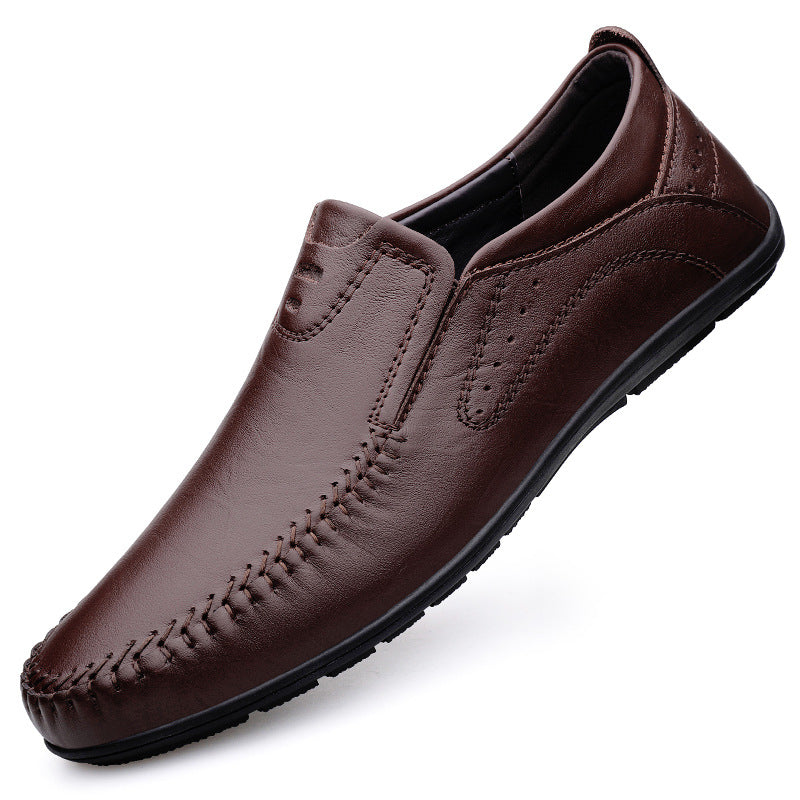 Chaussures de conduite en cuir pour hommes