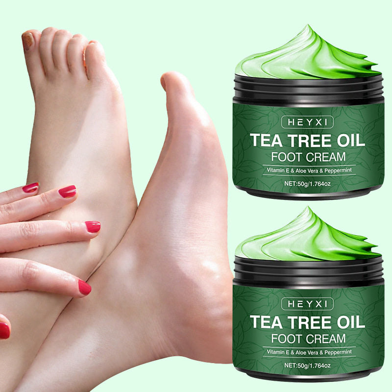 Cr�me pour les pieds � l'huile d'arbre � th�