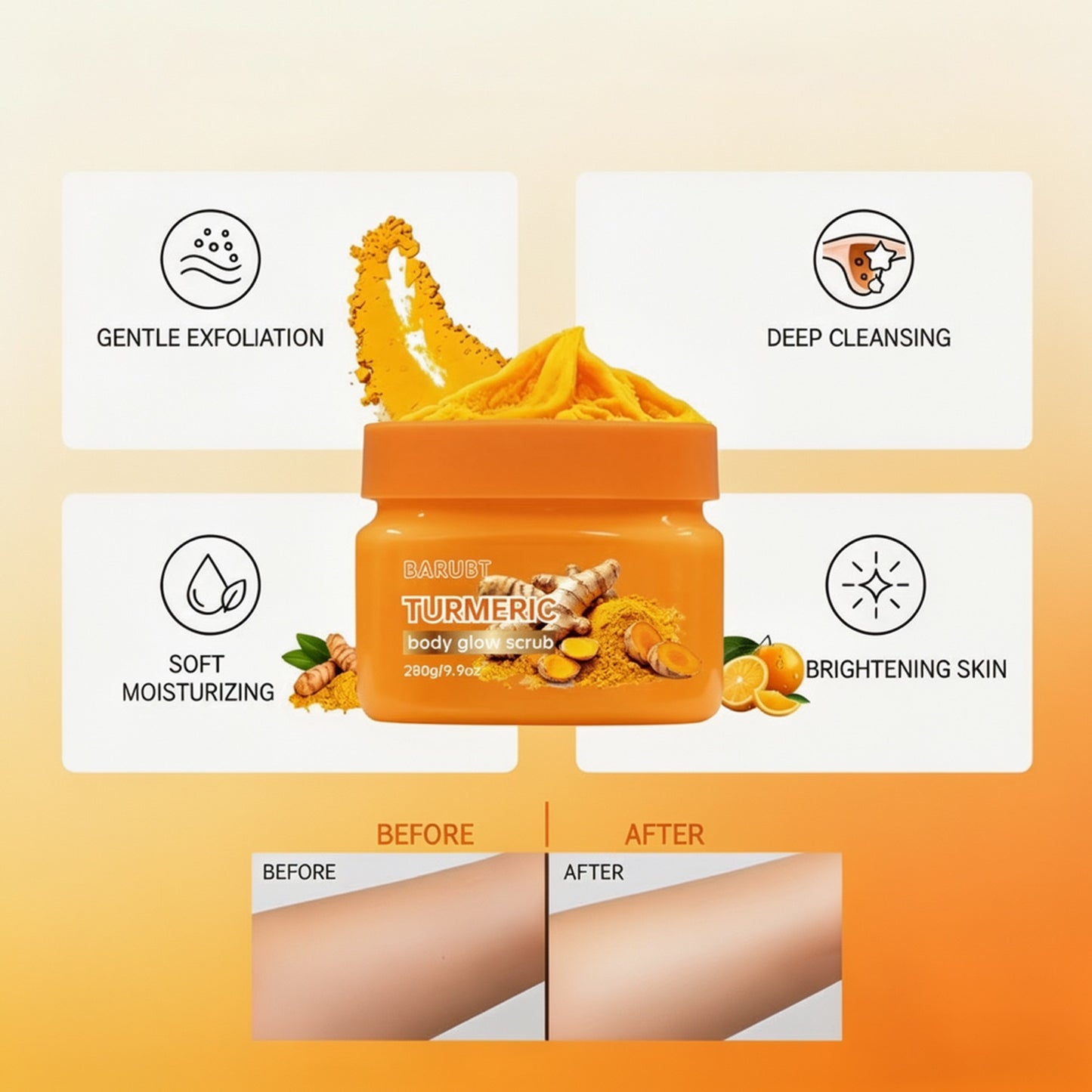 Crème gommante pour le visage au gingembre