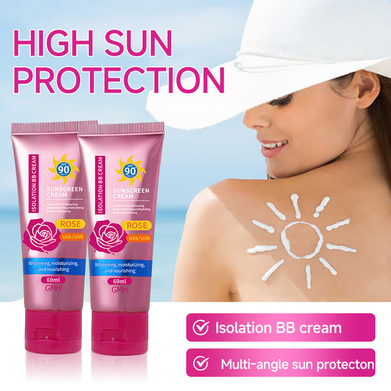 Crème BB solaire multi-effets à la rose