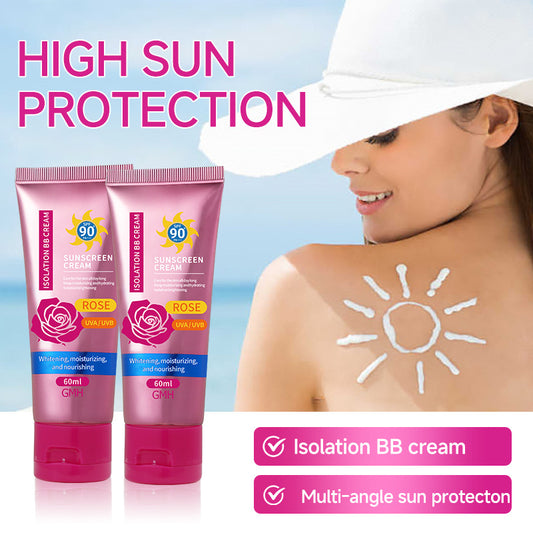 Crème BB solaire multi-effets à la rose