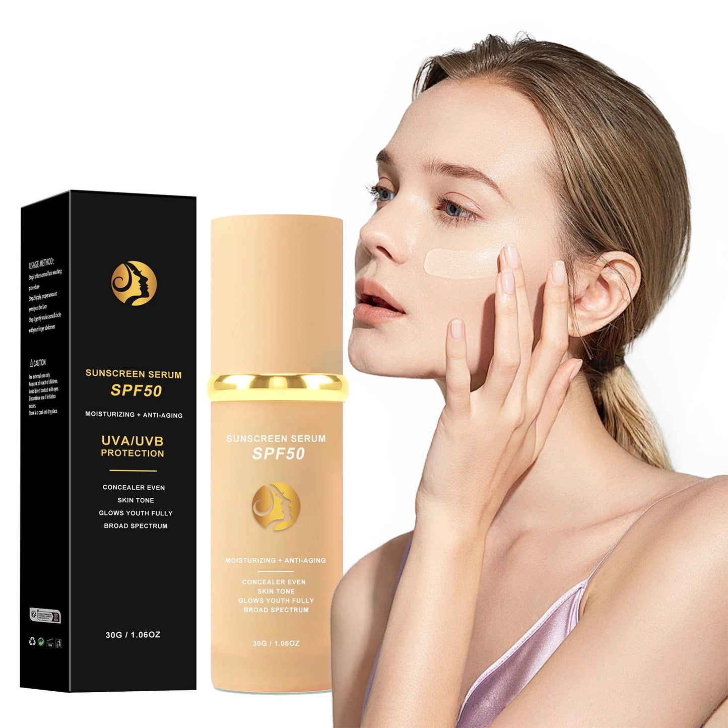 Fond de teint liquide 4 en 1 à couleur changeante SPF50