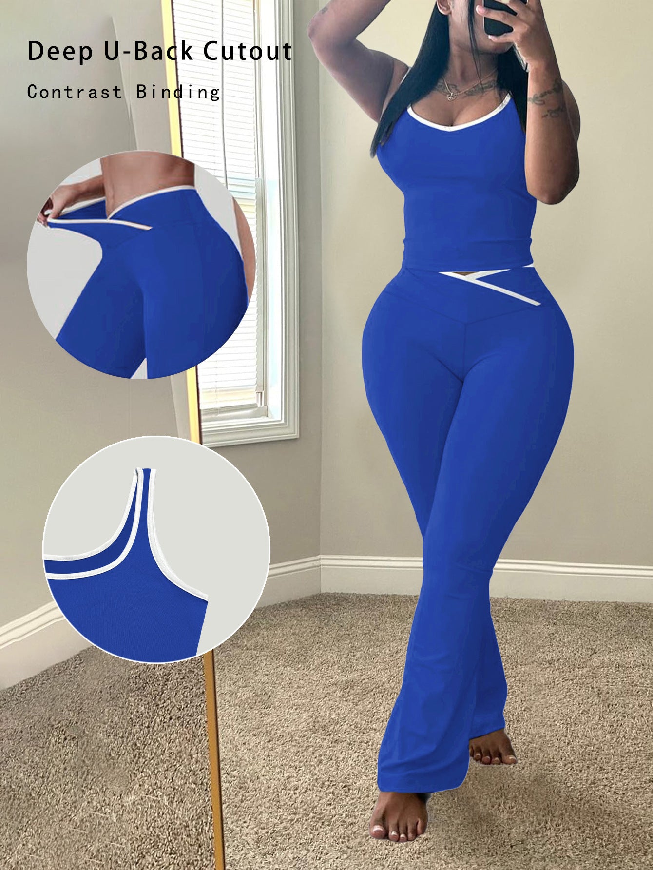 Débardeur d'été pour femmes et pantalon