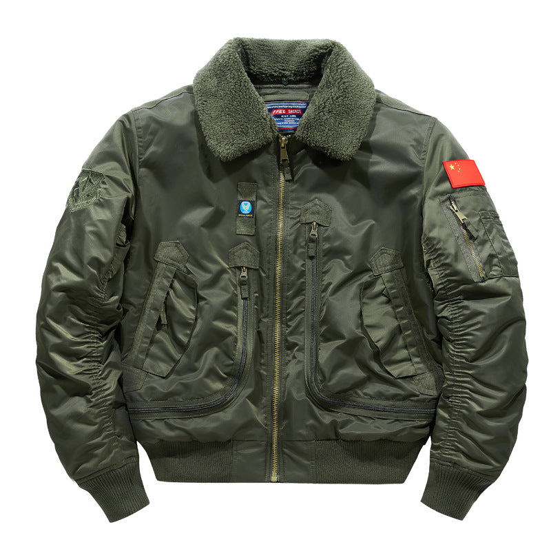 Veste tactique pour homme doublée en polaire