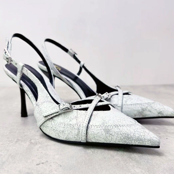 sandales à talons hauts en jean