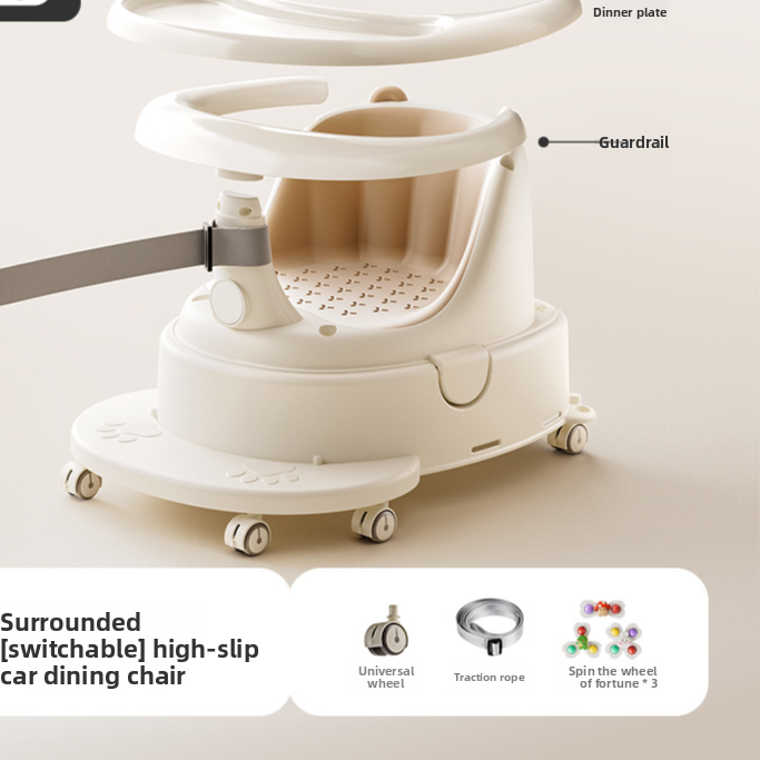 Chaise d'apprentissage pour le bain des nourrissons avec base antidérapante