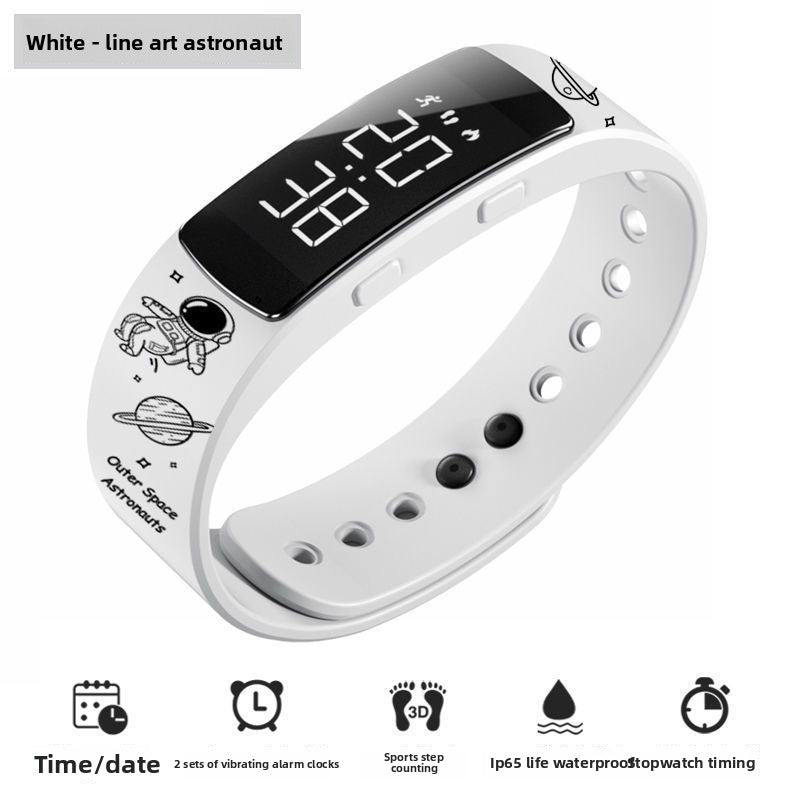 Montre réveil à vibration silencieuse multifonction