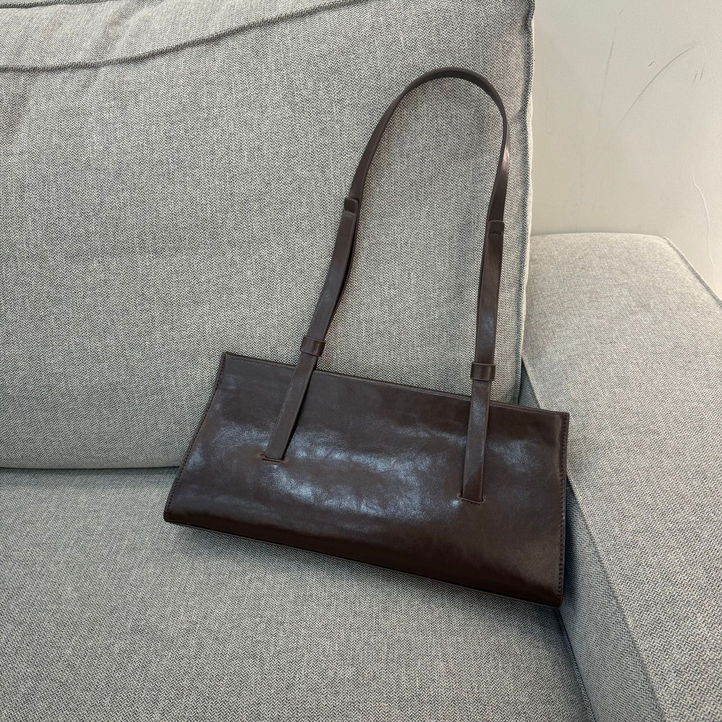 Sac bandoulière en cuir véritable style français