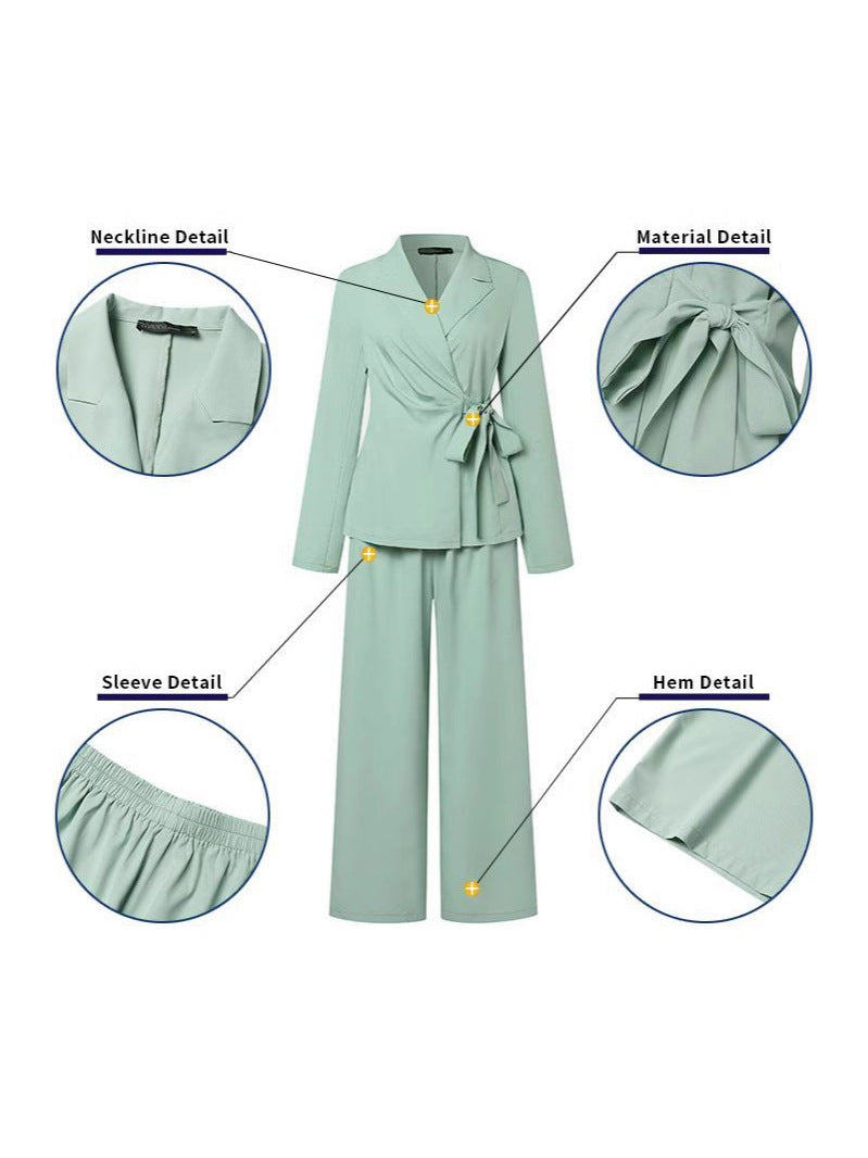 Ensemble élégant pour femmes avec ceinture à nouer