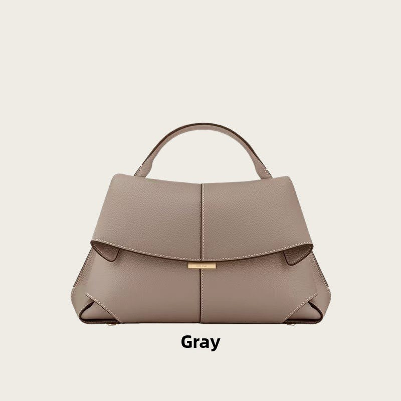 Sac bandoulière plissé en cuir véritable Polène Smile