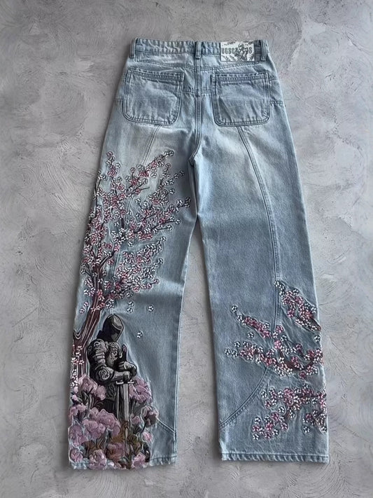 Pantalon droit style mop
