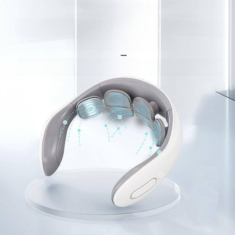 Appareil de massage cervical portable avec fonction chauffante et électrothérapie