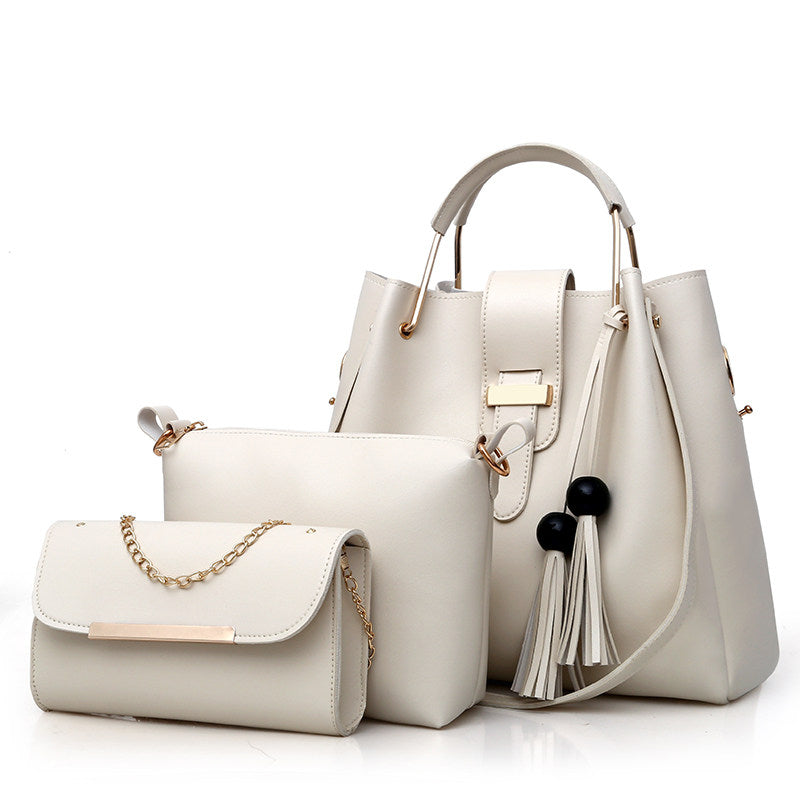 Ensemble sac messager et sac bandoulière en cuir PU pour femme